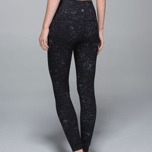 Lululemon Wunder Under Pant Star Crushed Coal sz 4
